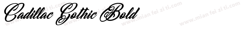 Cadillac Gothic Bold字体转换